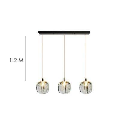 Suspension design à LED avec abat-jour en verre Creative