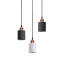 Suspension design à LED avec abat-jour cylindre en métal Loft