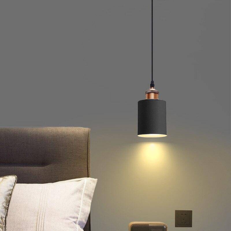 Suspension design à LED avec abat-jour cylindre en métal Loft - vue 4 sur 8