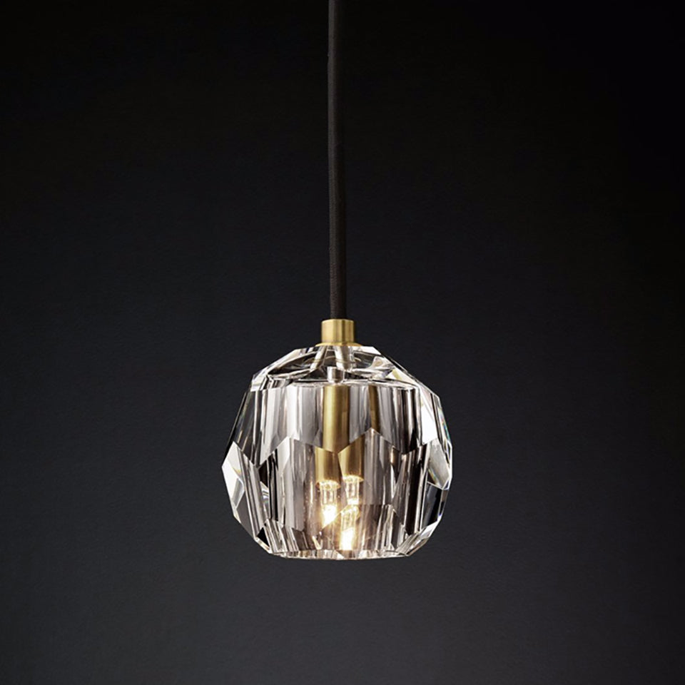 Suspension moderne LED avec abat-jour style diamant Blair - vue 4 sur 3
