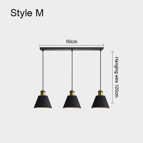 Suspension design à LED en métal avec abat-jour minimaliste Loft - vue 17 sur 25