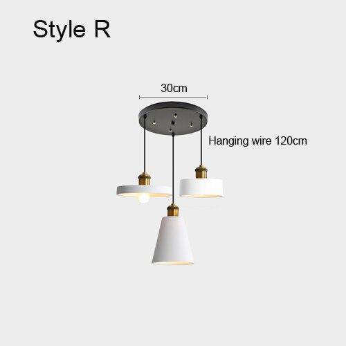 Suspension design à LED en métal avec abat-jour minimaliste Loft - vue 23 sur 25