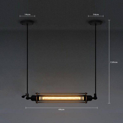 Suspension industrielle LED en métal style Edison