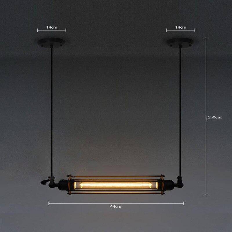 Suspension industrielle LED en métal style Edison - vue 4 sur 3