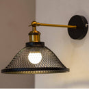 Applique murale design à LED avec abat-jour cage en métal noir Rétro