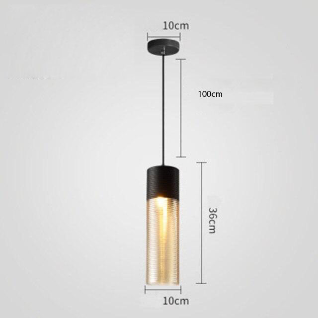 Suspension à LED moderne en verre Dolce