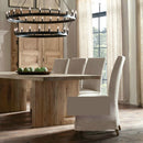 Kronleuchter im Vintage-Stil mit schwarzem Metallring Luxury Boris