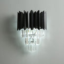 Moderne Wandleuchte mit 4 Kristallreihen Luxury Etto