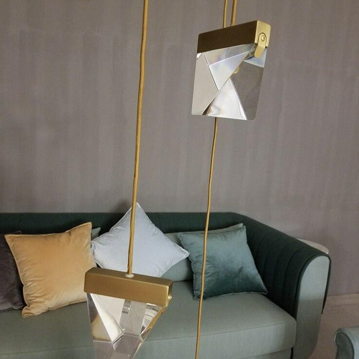 Lustre design en forme d'araignée en cristal Plyzia - vue 5 sur 8