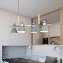 Pendelleuchte mit Spots aus Metall und Holz Wooden (verschiedene Farben)