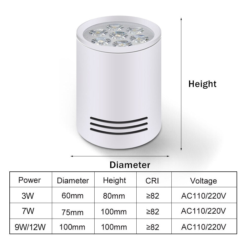 Spot moderne LED cylindrique en aluminium avec effet nid d'abeille Beepy - vue 7 sur 7