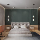 Zylindrische LED-Design-Pendelleuchte aus Metall und Glas Luisa