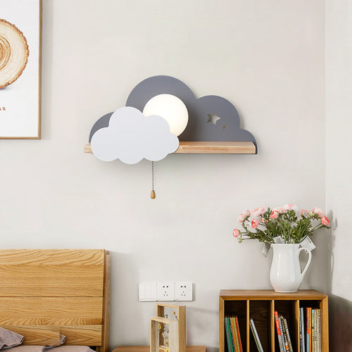 Moderne LED-Wandleuchte mit Holzhalterung Lyzia - vue 5 sur 9