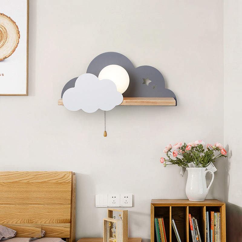 Moderne LED-Wandleuchte mit Holzhalterung Lyzia - vue 4 sur 9