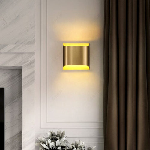 Applique murale moderne LED en forme de lingot d'or Xanat - vue 6 sur 17