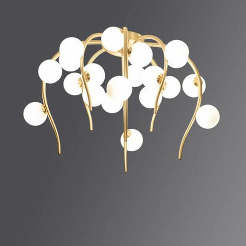Lustre moderne en forme d'octopus avec globes Nayla - vue 6 sur 15