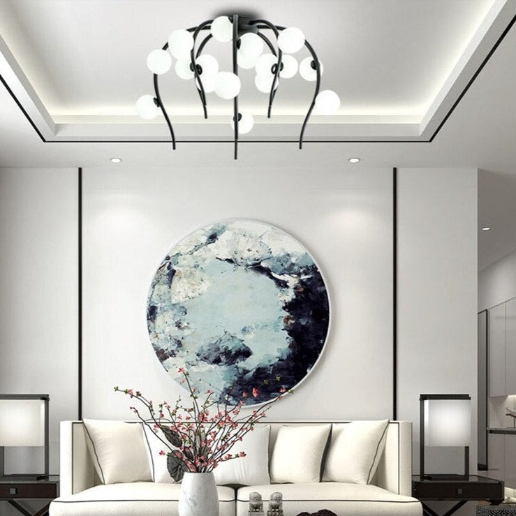 Lustre moderne en forme d'octopus avec globes Nayla - vue 3 sur 15