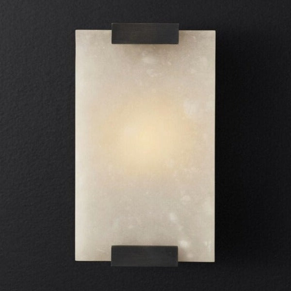Applique murale moderne LED rectangulaire en marbre Zinerva