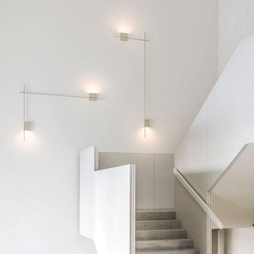 Design-Wandleuchte LED Quadrat oder L-Form Metall Zia - vue 7 sur 13