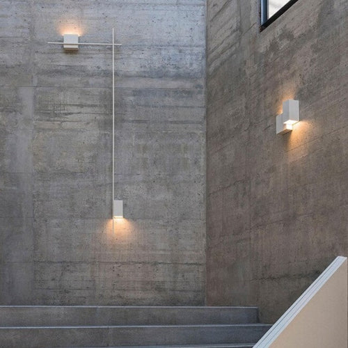 Design-Wandleuchte LED Quadrat oder L-Form Metall Zia - vue 4 sur 13