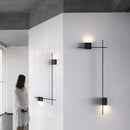 Design-Wandleuchte LED Quadrat oder L-Form Metall Zia