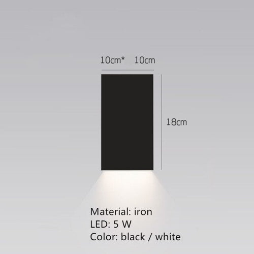 Design-Wandleuchte LED Quadrat oder L-Form Metall Zia - vue 10 sur 13