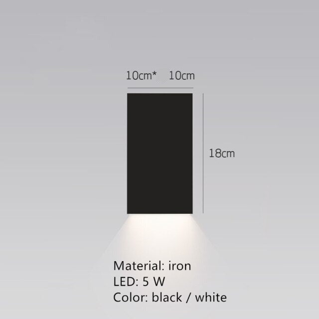 Design-Wandleuchte LED Quadrat oder L-Form Metall Zia - vue 9 sur 13