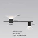 Design-Wandleuchte LED Quadrat oder L-Form Metall Zia