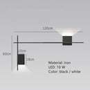 Design-Wandleuchte LED Quadrat oder L-Form Metall Zia