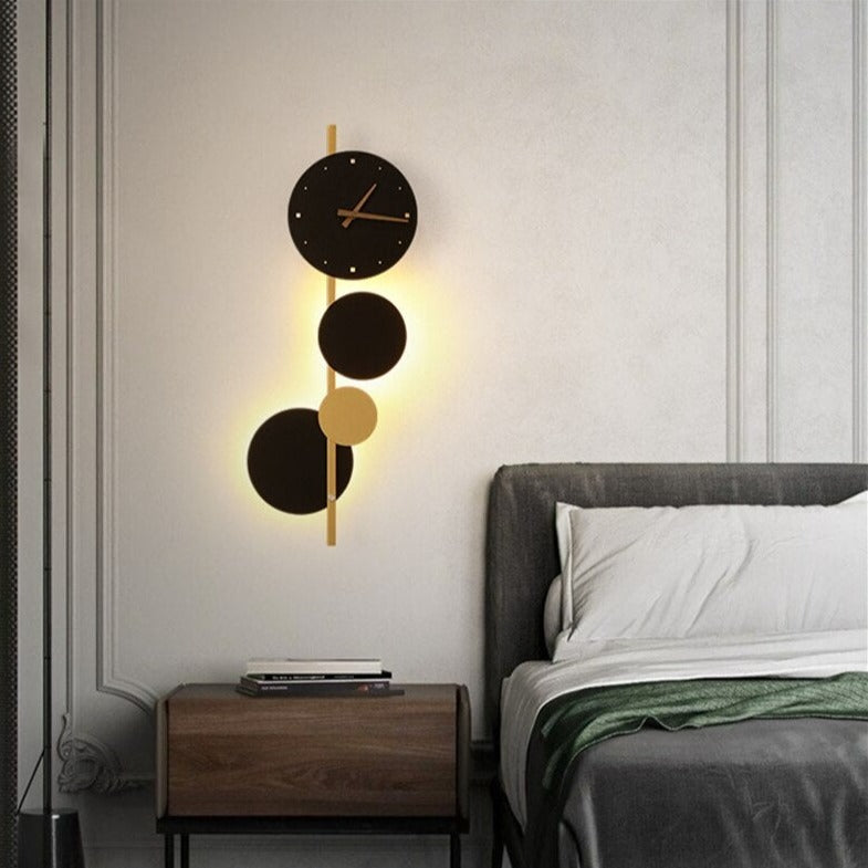 Applique murale LED moderne avec horloge Scony - vue 5 sur 7