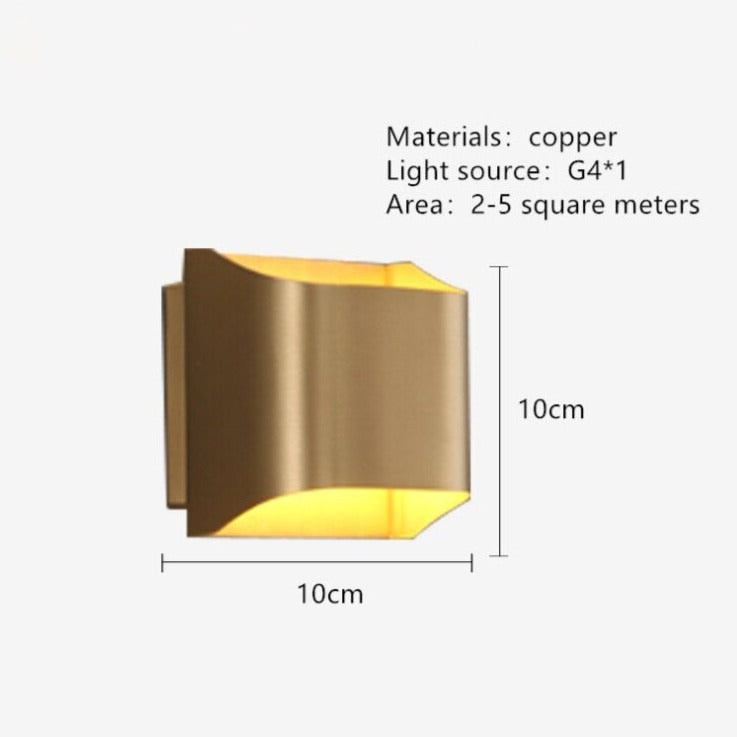 Applique murale moderne LED en forme de lingot d'or Xanat - vue 15 sur 17