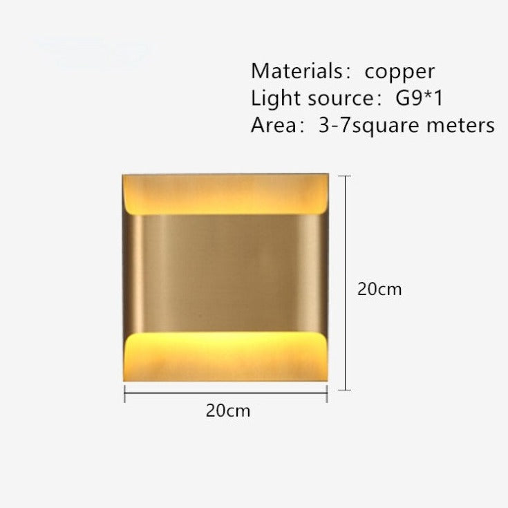 Applique murale moderne LED en forme de lingot d'or Xanat - vue 16 sur 17