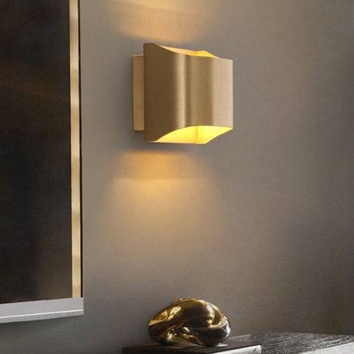 Applique murale moderne LED en forme de lingot d'or Xanat - vue 7 sur 17