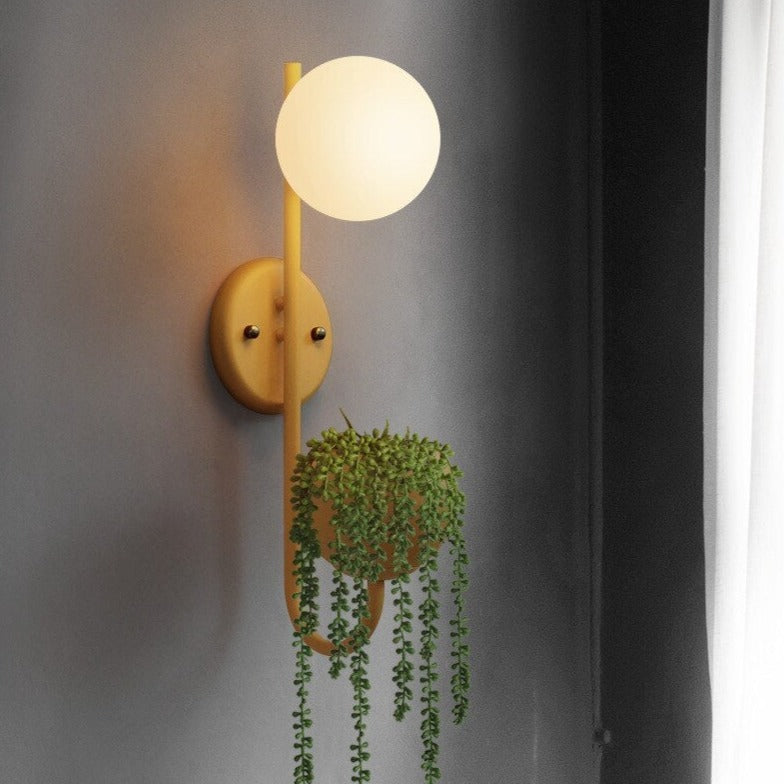 Applique murale moderne LED avec pot de plantes Xenia - vue 6 sur 14