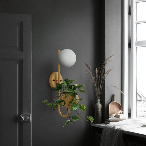 Applique murale moderne LED avec pot de plantes Xenia - vue 9 sur 14