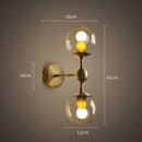 Moderne Wandleuchte aus Rauchglas Shonda