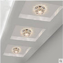 Plafonnier LED en cristal et mirroir