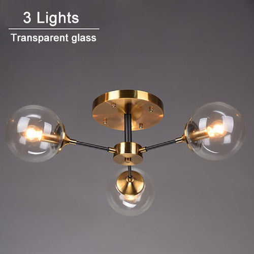Moderne LED-Deckenleuchte mit Stern-Design und Glaskugeln Iraide - vue 14 sur 19