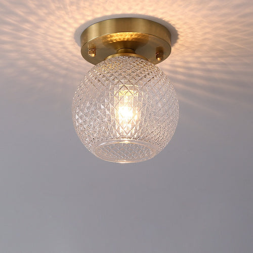 Plafonnier moderne avec abat-jour en verre luxury Diara