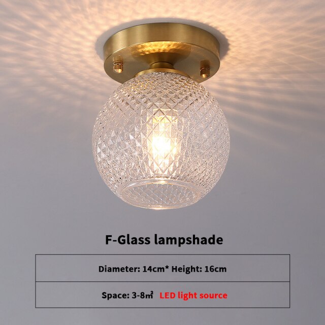 Plafonnier moderne avec abat-jour en verre luxury Diara - vue 10 sur 12
