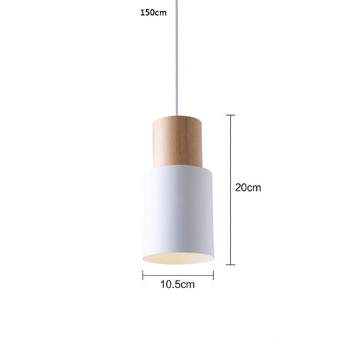 Suspension design LED avec abat-jour cylindrique Gemira
