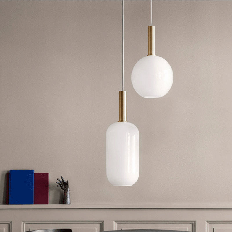 Suspension moderne avec différentes formes en verre Charlise