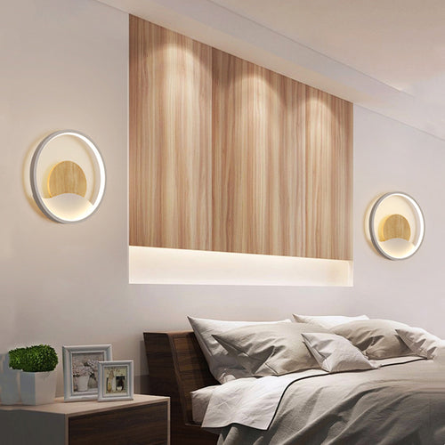 Moderne LED-Wandleuchte rund mit Leuchtring Globe - vue 6 sur 9