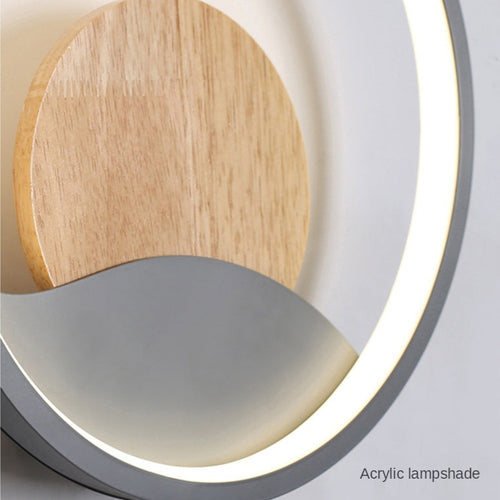 Moderne LED-Wandleuchte rund mit Leuchtring Globe - vue 8 sur 9