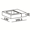 Design-LED-Wandleuchte drehbar aus Metall Havery