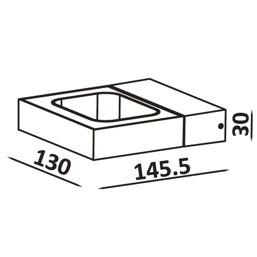 Design-LED-Wandleuchte drehbar aus Metall Havery - vue 8 sur 7