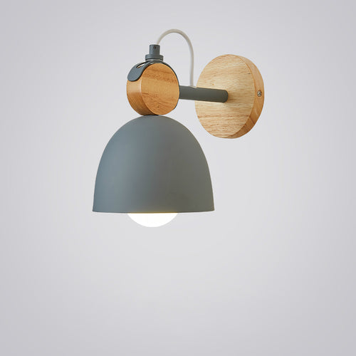 Applique murale moderne avec support en bois nordic Lyra - vue 8 sur 9