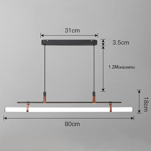Moderne minimalistische LED-Pendelleuchte Cassy - vue 7 sur 9