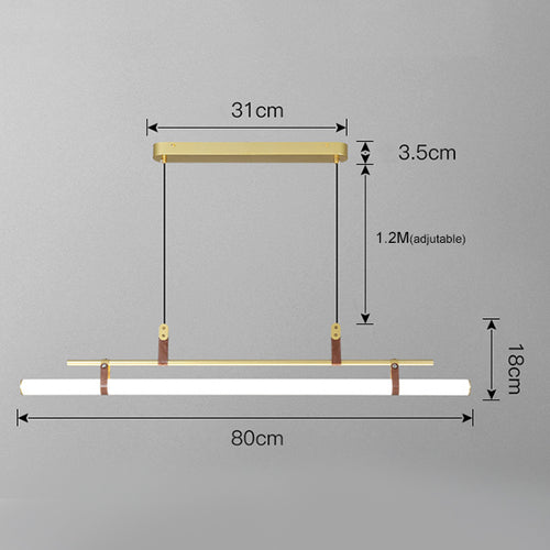 Moderne minimalistische LED-Pendelleuchte Cassy - vue 9 sur 9