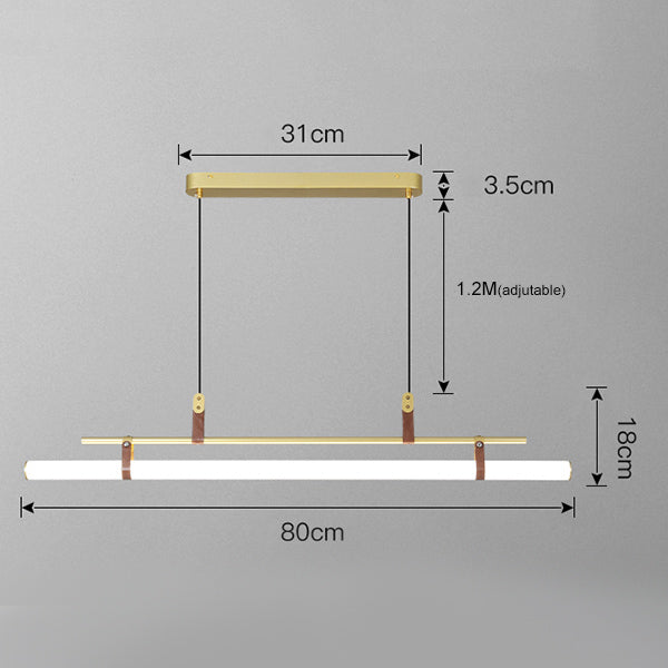 Moderne minimalistische LED-Pendelleuchte Cassy - vue 8 sur 9